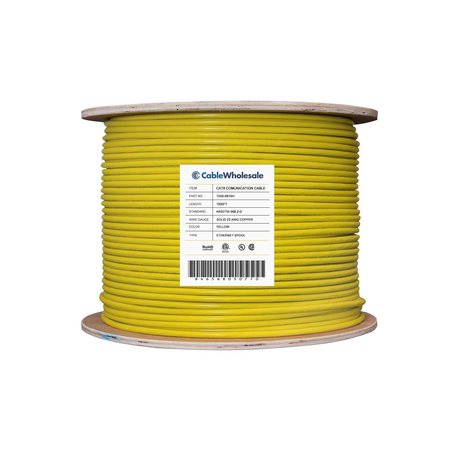 Amazon.com: CableWholesale 1000 Foot Bulk Cat6a Ethernet Cable